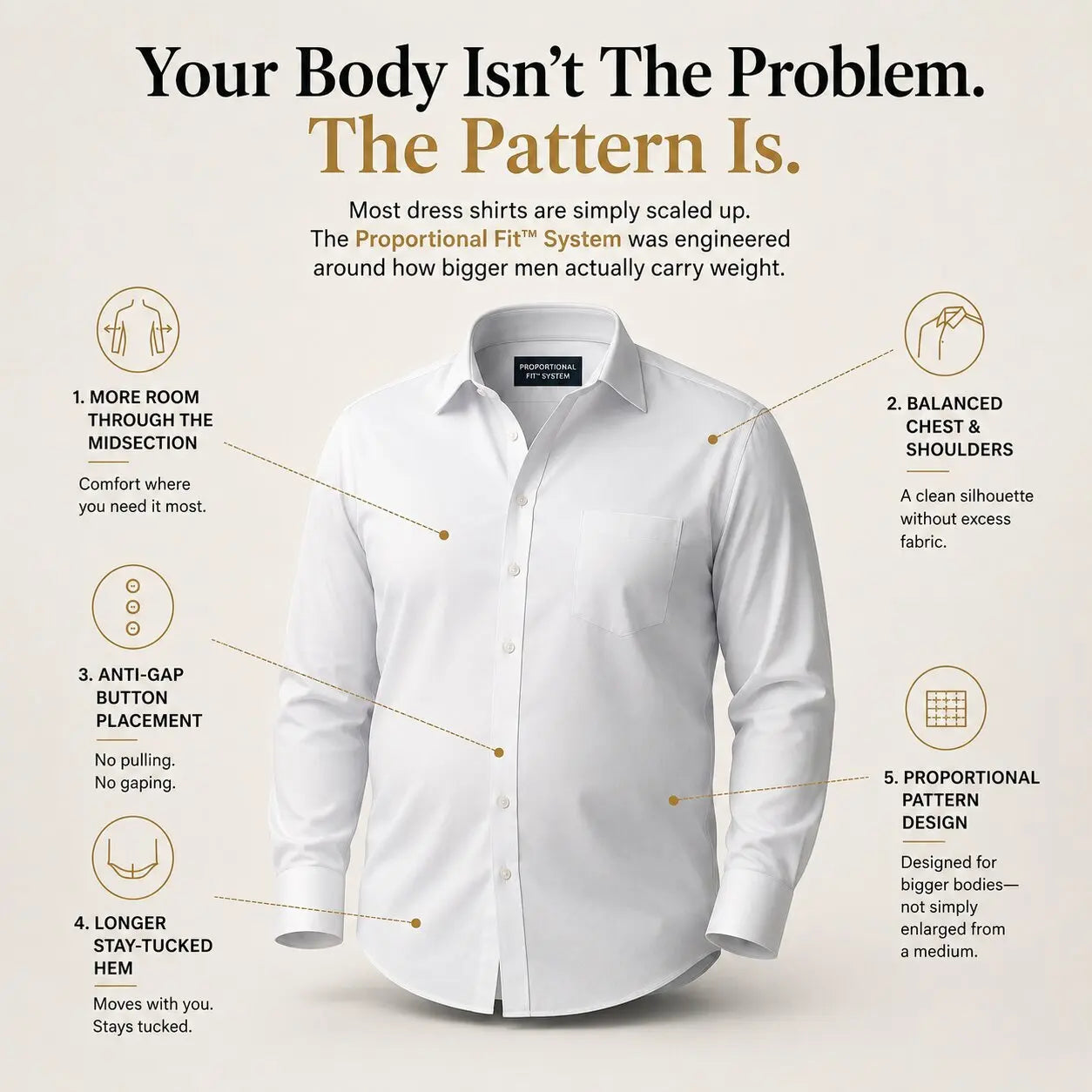 Proportional Fit™ Dress Shirt